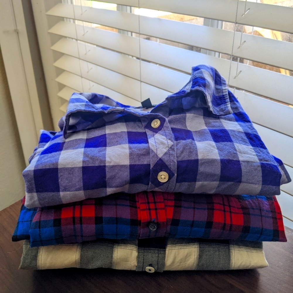 Talbots Cotton Flannel Button Up Bundle